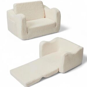 Kids Fold Out Couch Bed, Kids Chair for Toddler 2 in 1 Kids Sofa Pull Out Bed